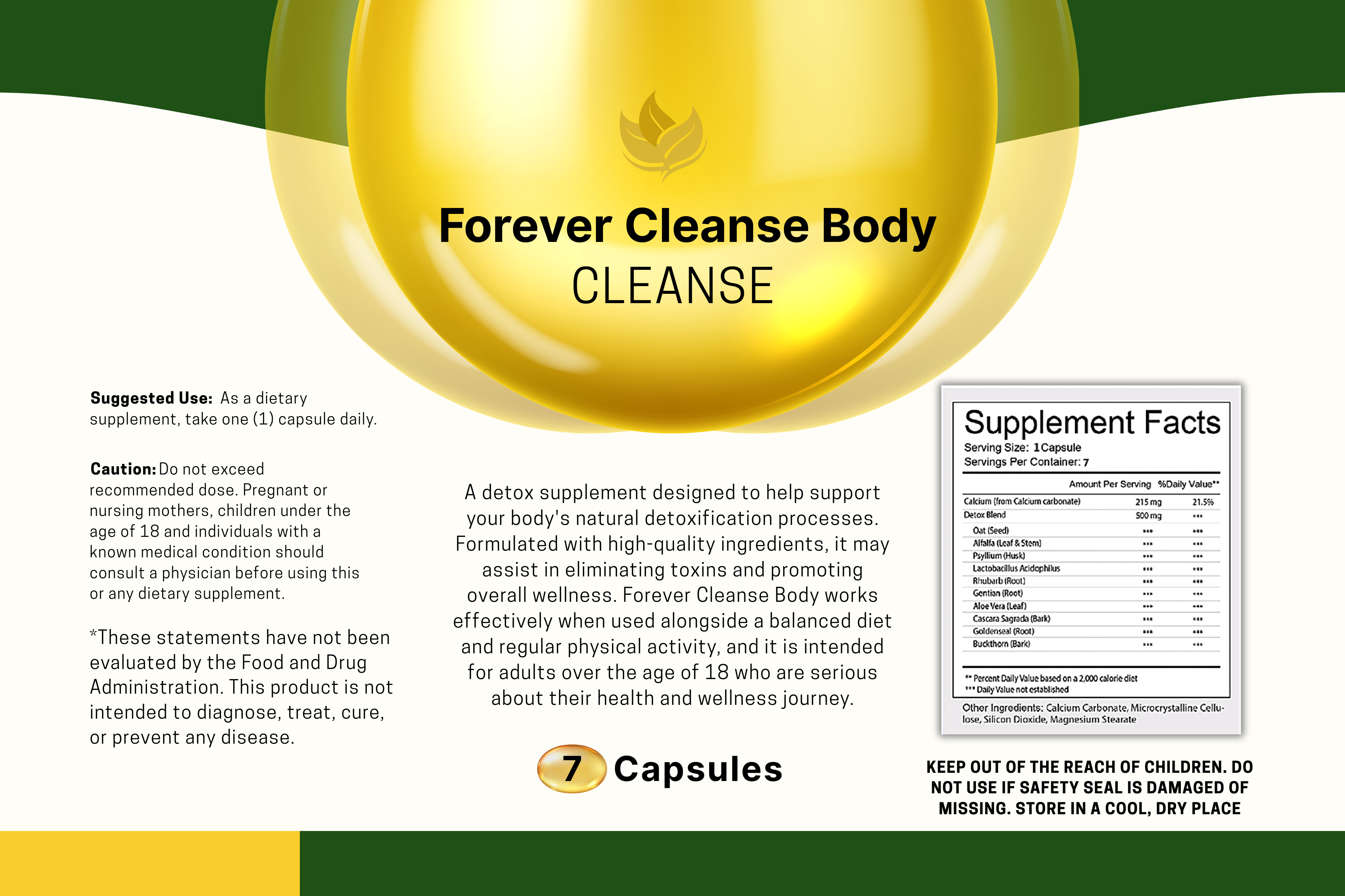 Supplement Facts Label